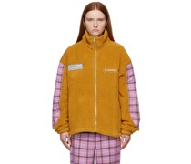 Yellow Fleece Zip-Up