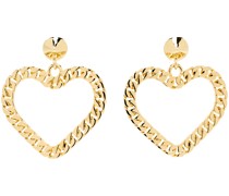 Gold Love & Peace Earrings