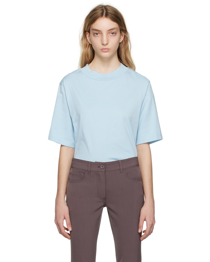 Acne Studios Damen Blue Crewneck T-Shirt