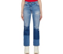 Blue 8 Moncler Palm Angels Edition Distressed Jeans