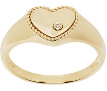 Gold Baby Chevaliere Cœur Ring