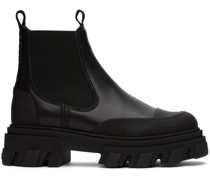 Black Low Chelsea Boots