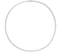 Silver #3710 Tennis Necklace