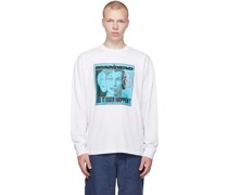 White 'Did It Ever Happen' Long Sleeve T-Shirt