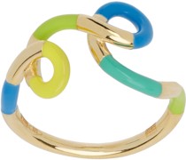 Gold & Multicolor Tetradic Ring