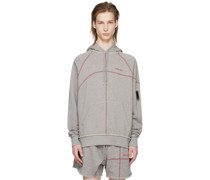 Gray Intersect Hoodie