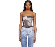 Brown Surreal Creature Bodysuit