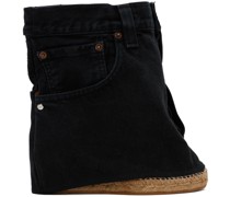 Black Jeansheels Wedge Heels