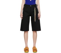 SSENSE Exclusive Black Denim Shorts