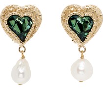 Gold Pearl Eden Love Earrings