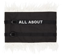 Black Embroidered Neck Warmer