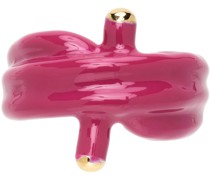 SSENSE Exclusive Pink Alan Crocetti Edition Double Knot Ring
