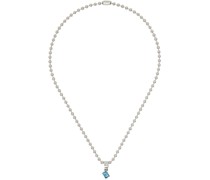 SSENSE Exclusive Silver & Blue Topaz London Necklace