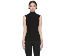 Black Viscose Turtleneck