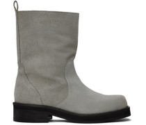 Gray Delaware Suede Boots