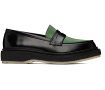 Black & Green Type 5 Loafers
