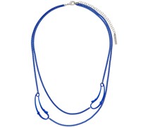 Blue Safety Chain Necklace