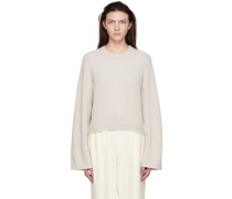 Beige Recycled CashmereSweater
