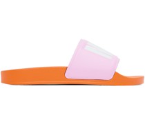 Pink & Orange Embossed Slides