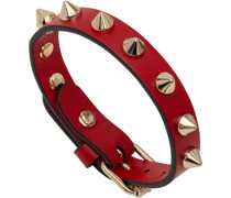 Red Loubilink Spike Bracelet