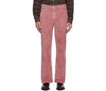 Pink 70s Cut Trousers