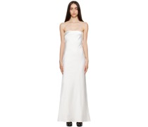 White Tie Back Maxi Dress