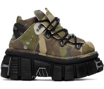 Green New Rock Edition Platform Sneakers