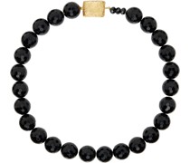 Black & Gold Monochrome Onyx Choker