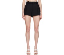 Black Deco Bow Shorts