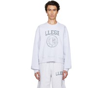 Gray 'LLEGE' Sweatshirt