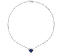 Silver #3771 Heart Pendant Necklace