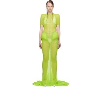 Green Shayne Oliver Edition Maxi Dress