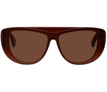 Brown Oversized Mask Sunglasses