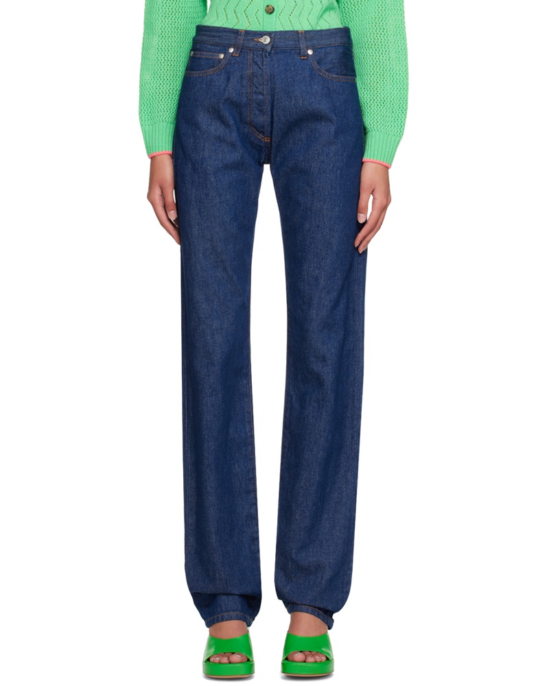 MSGM Damen Blue Tailored Jeans MSGM Damen Blue Tailored Jeans