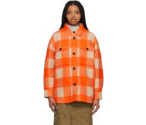 Orange & Beige Harveli Jacket