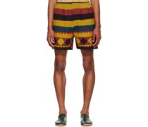 Multicolor Patchwork Shorts
