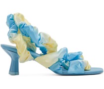 SSENSE Exclusive Blue & Yellow Mimi Heeled Sandals