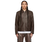Brown L-Hudson Leather Jacket