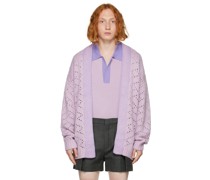 Purple Panelled Cardigan