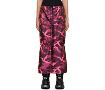 Pink Camouflage Maxi Skirt