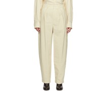 Off-White Soft Pleated Trousers
