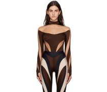 Brown Illusion Bodysuit