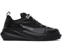 Black Mono Hiking Sneakers