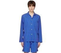 Blue Buttoned Pyjama Shirt