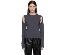 Gray Armhole Sweater