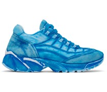 Blue Distressed Sneakers