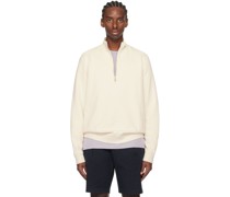 Off-White Half-Zip Sweatshirt