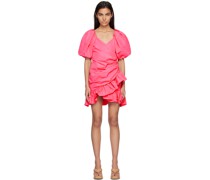 Pink Ruffled Mini Dress