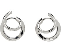 Silver Stellar Hoop Earrings