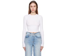 White Verona Long Sleeve T-Shirt